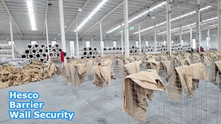 Ciężkie ocynkowane rozwiązanie zabezpieczające ścianę barierową Hesco