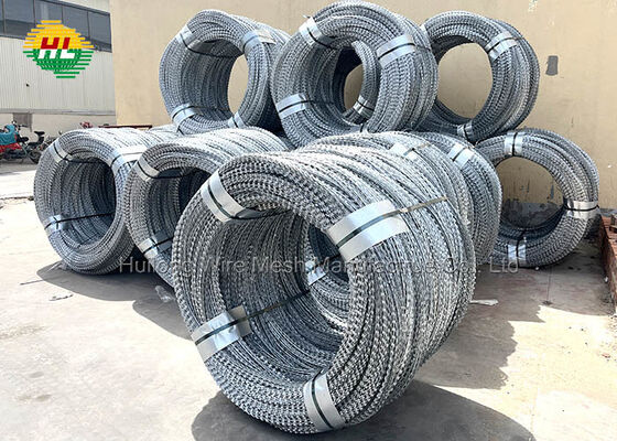 In stock High-Security 1100mm Egoza steel Concertina Razor Wire system