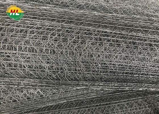 High Strength Gabion Box Wire Mesh , dia 3.4mm Rock Filled Gabion Cages