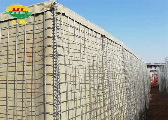 Hl1-12 Galfan Coated Hesco Defensive Barriers Robot Welded Length 1.21m-33m