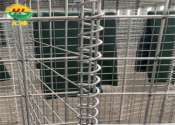 Robot Welded Hesco Defensive Barriers Hot Dipped Galvanized