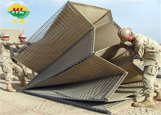 Robot Welded Hesco Defensive Barriers Hot Dipped Galvanized