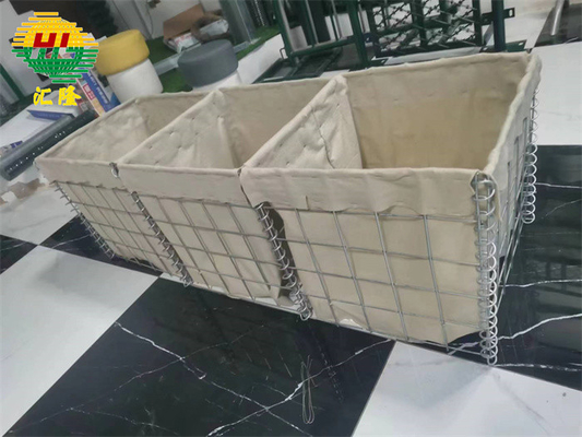 0.6m-2.7m Height Hesco Defensive Barriers Low Carbon Steel