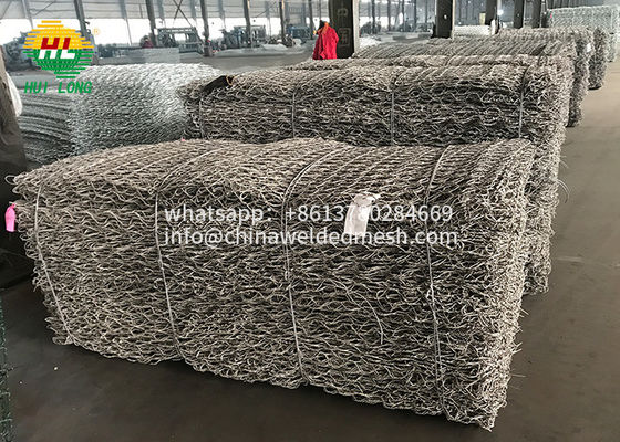 Hot Dipped Galvanized Gabion Box Wire Mesh Heavy Duty 2x1x1m