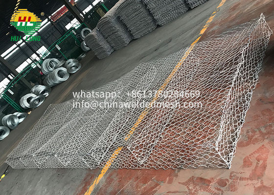 Flood Control Stone Filled Wire Cages