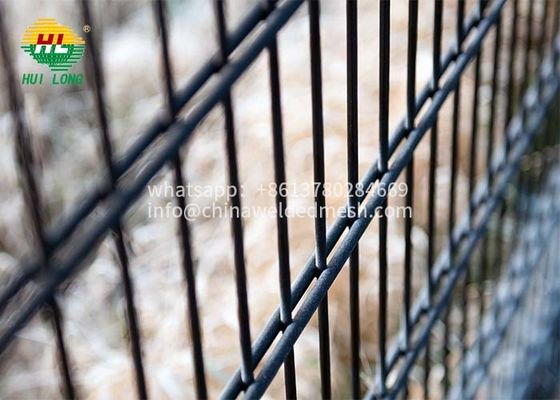 HUILONG PVC Coated Wire Mesh Fence , 2.43m Double Loop Wire Fence