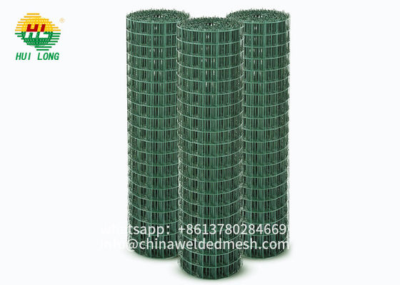 Euro Fence Welded Wire Mesh Rolls , H2m PVC Coated Garden Fence