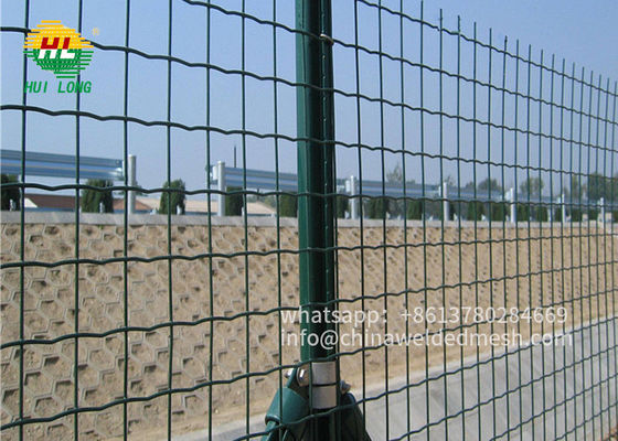 Euro Fence Welded Wire Mesh Rolls , H2m PVC Coated Garden Fence