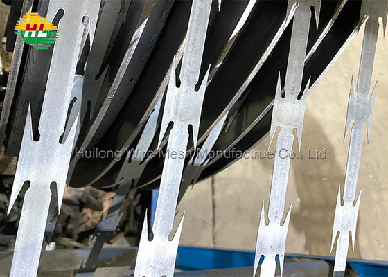 RAZOR WIRE-450mm X 10m "Clipped" Galvanised -Security Fence Concertina