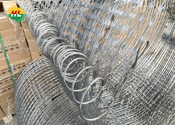 Triple Strand Concertina Razor Wire Fence 1500MPA For Barrier Safety