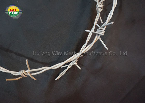 18 Gauge Galvanized Barbed Wire , Anti Theft Double Twisted Barbed Wire