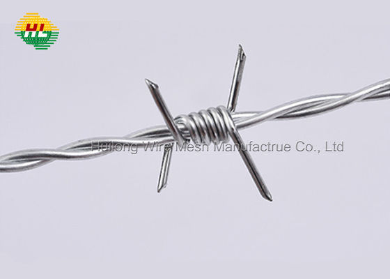 HUILONG Arame Farpado Galvanized Razor Barbed Wire , Normal Twist Barb Wire Roll