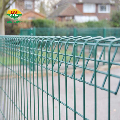 Green 3d Folds Welded Mesh Fence Ce Certificate For Garden