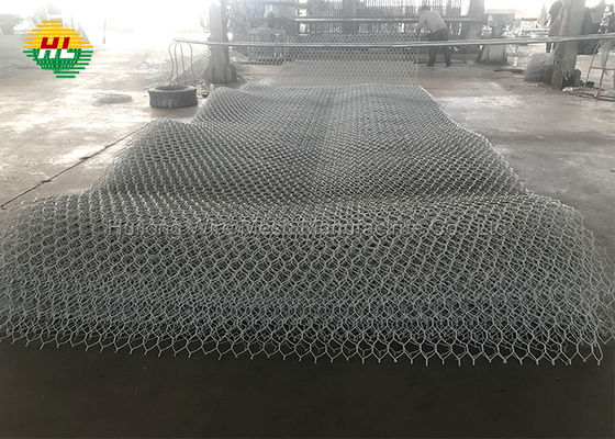 High Strength Gabion Box Wire Mesh , dia 3.4mm Rock Filled Gabion Cages