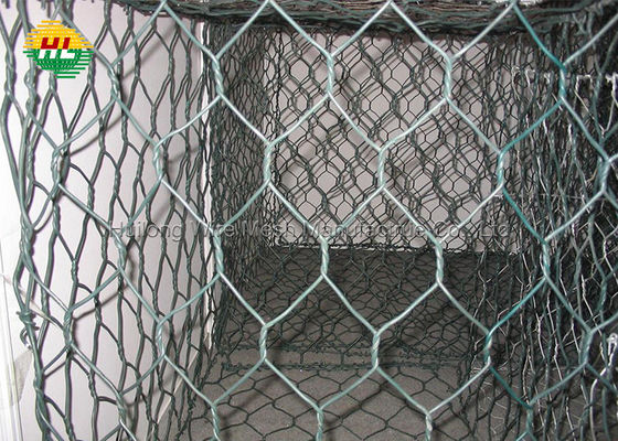 1x1x1m Gabion Box Wire Mesh , ASTM A975 Gabion Stone Baskets
