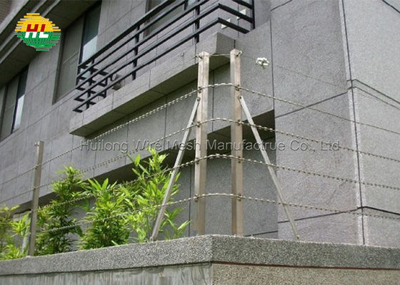 Hot Dipped Galvanized Concertina Razor Wire Fence 2.5mm Residential Use