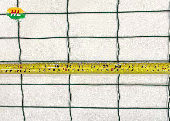 Green Vinyl Coated Welded Wire Mesh Rolls 50.8x101.6mm Opening