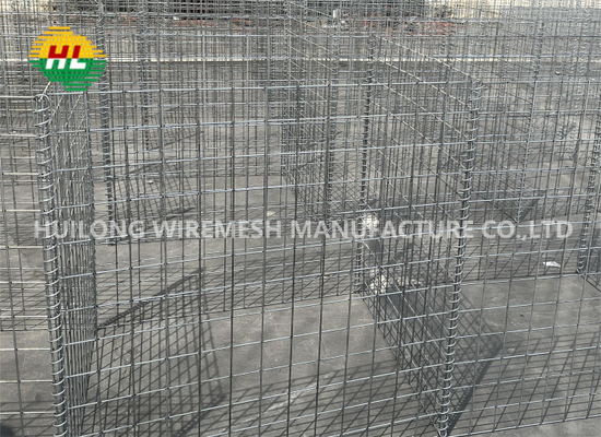9 Cells Military Hesco Barriers Explosion Proof Wall 1.37m Height 1.06m Width 10m Length