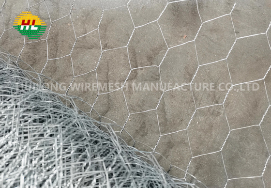 Poultry Farms Fence Hex Wire Mesh Stainless Steel Aperture 1/2 Inch