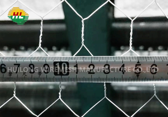 Poultry Farms Fence Hex Wire Mesh Stainless Steel Aperture 1/2 Inch