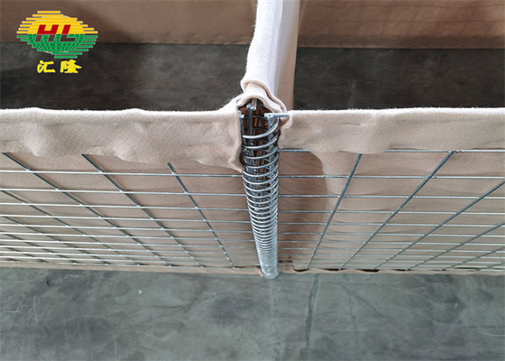 1*1*10m 75*75mm Mesh Hesco Tower Armia Gorąco Osuszone Galwanizowane Do Wojska