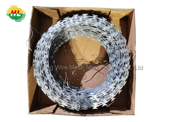 Drut żyletkowy Concertina 2,5 mm 100 m na rolce ze stali nierdzewnej