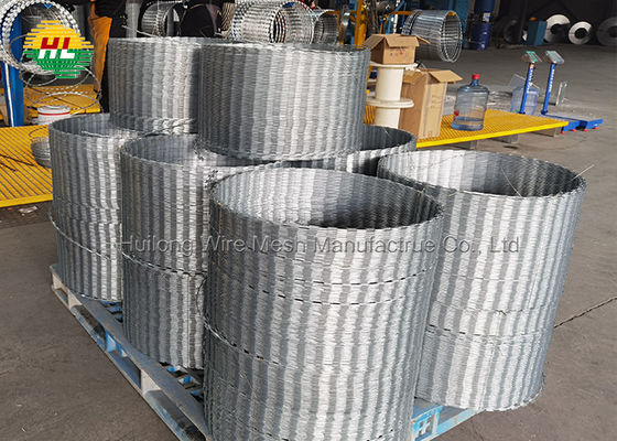 HUILONG 18-calowa cewka z drutu brzytwy, 50 stóp przycięty drut harmonijkowy