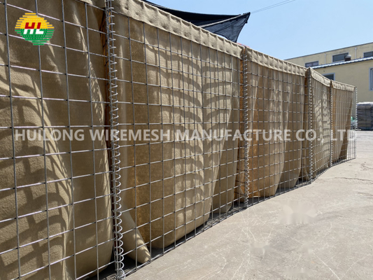 1x1x5m Hesco Barrier Blast Wall Mesh Rozmiar 80x80mm do obrony fortyfikacji